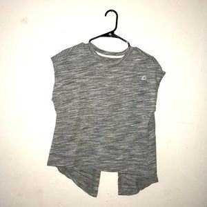 Reebok open back workout shirt